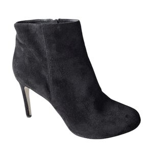 Via Spiga BAKEL Black Suede Ankle Boot Heels Sz 9.5